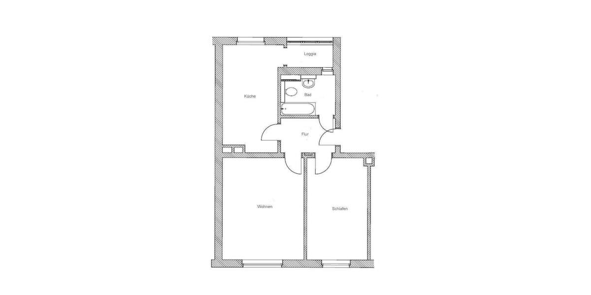 Etagenwohnung Dresden Leuben - 2 Zimmer, 60 m&sup2;, 475&euro; | Angebot:26363295