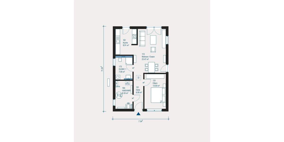 Bungalow Ottendorf-Okrilla Okrilla - 1 Zimmer, 66 m&sup2;, 192.949&euro; | Angebot:25799292