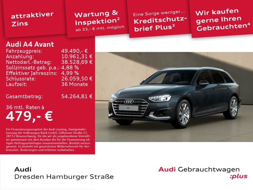 Audi A4 15.652 km 35.790 € Dresden 01067
