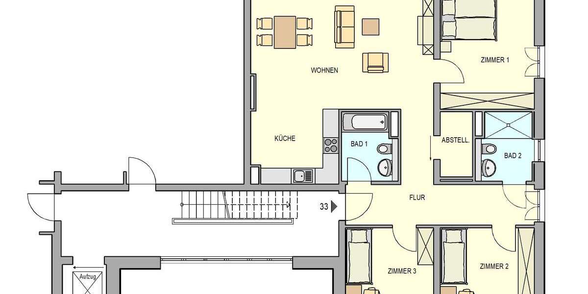 Etagenwohnung Weinböhla - 4 Zimmer, 116 m&sup2;, 1.392&euro; | Angebot:25451151