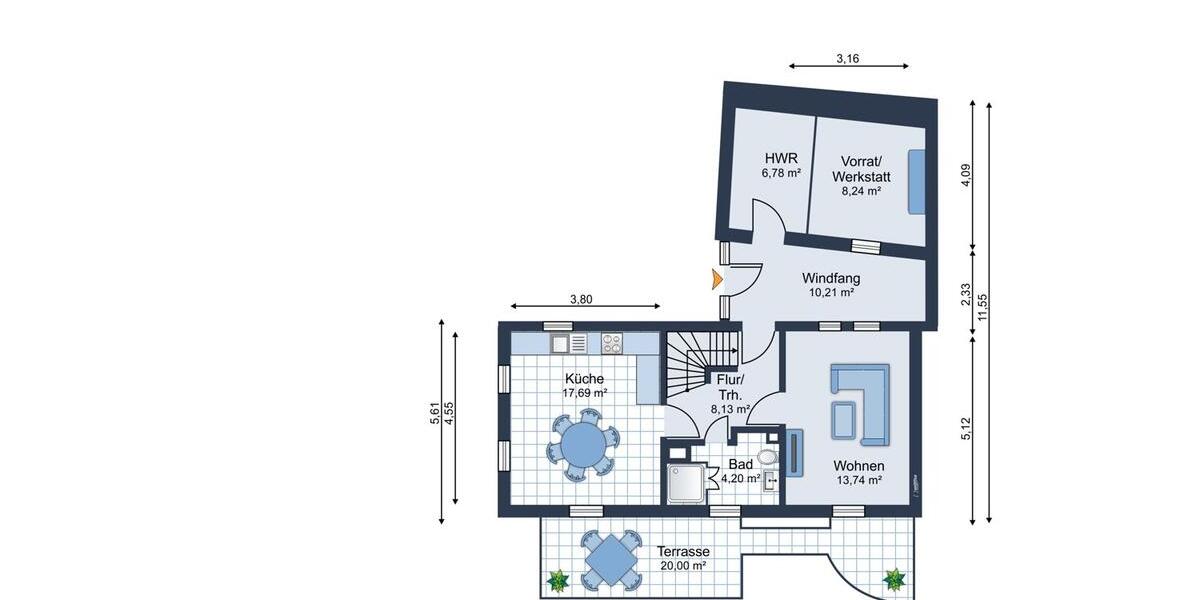 Etagenwohnung Dresden Prohlis - 7 Zimmer, 190 m&sup2;, 2.660&euro; | Angebot:26490342