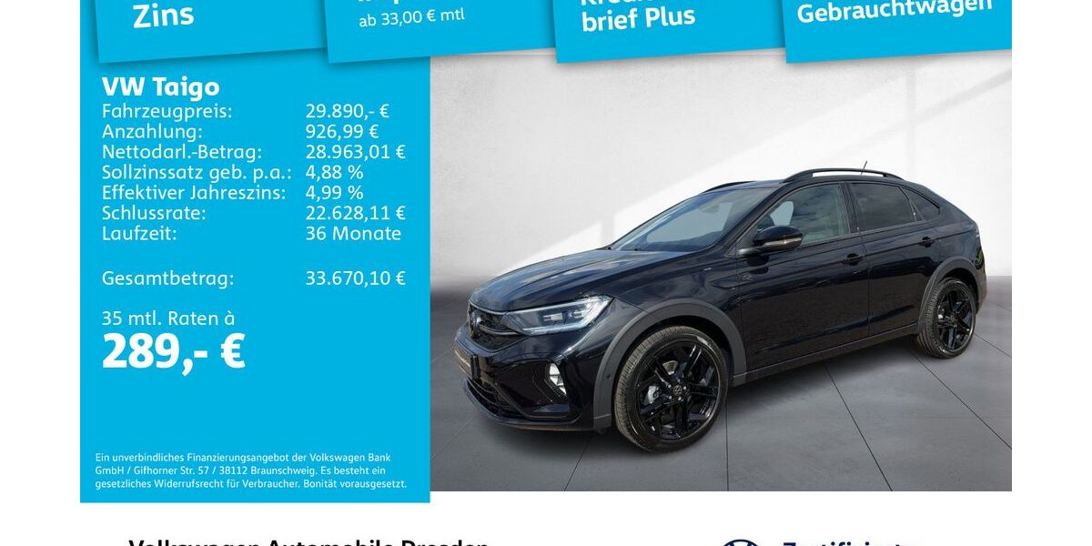 VW Taigo 3.351 km 29.890 &euro; Dresden 01067