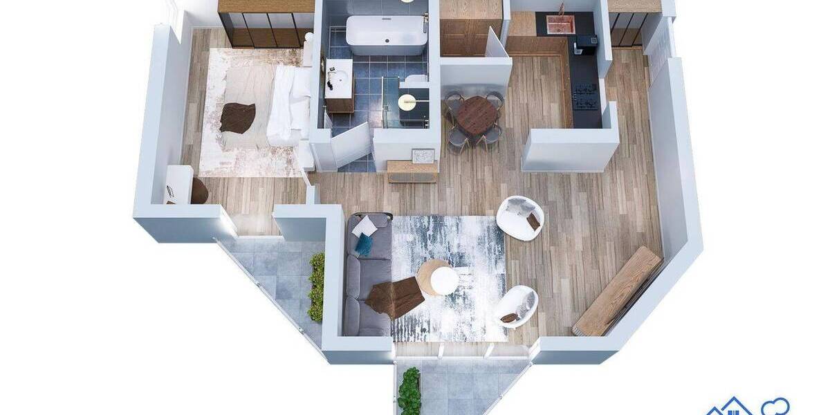 Etagenwohnung Pirna Copitz - 2 Zimmer, 55 m&sup2;, 185.000&euro; | Angebot:25962223