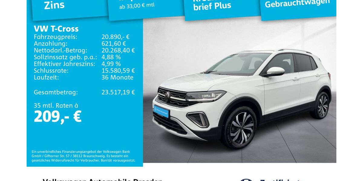 VW T-Cross 15.898 km 20.890 &euro; Dresden 01067