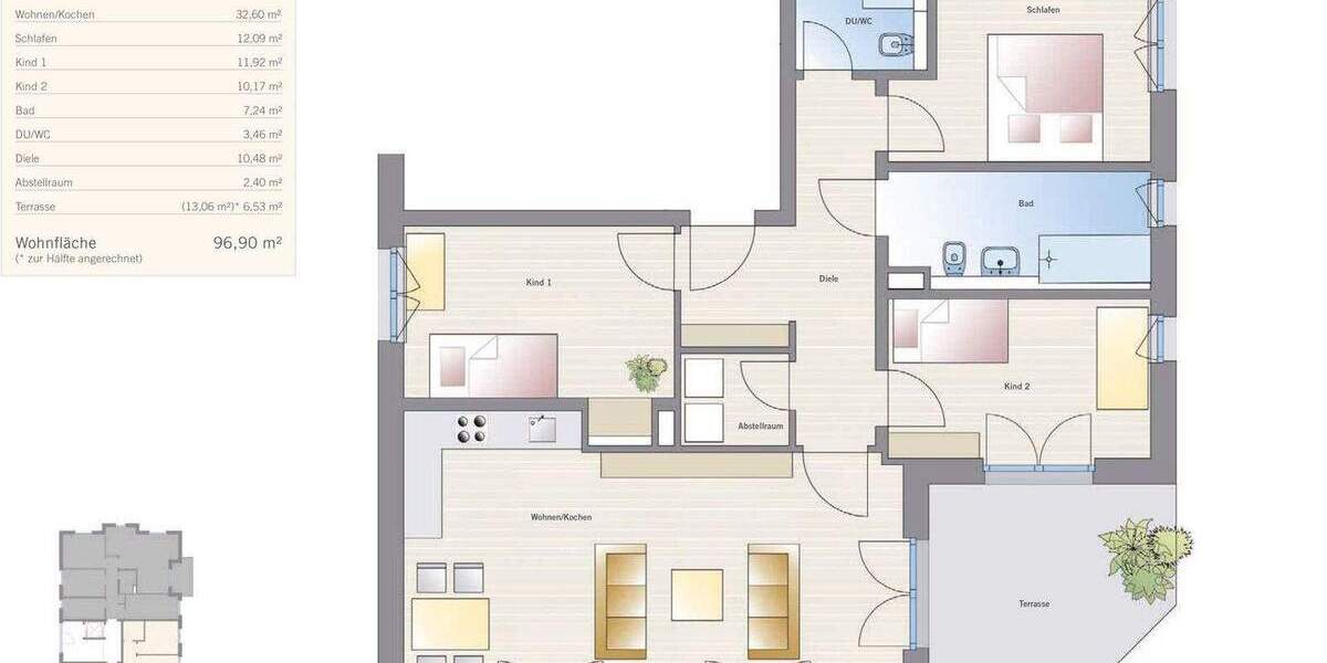 Etagenwohnung Dresden Klotzsche - 4 Zimmer, 96 m&sup2;, 699.000&euro; | Angebot:25690845