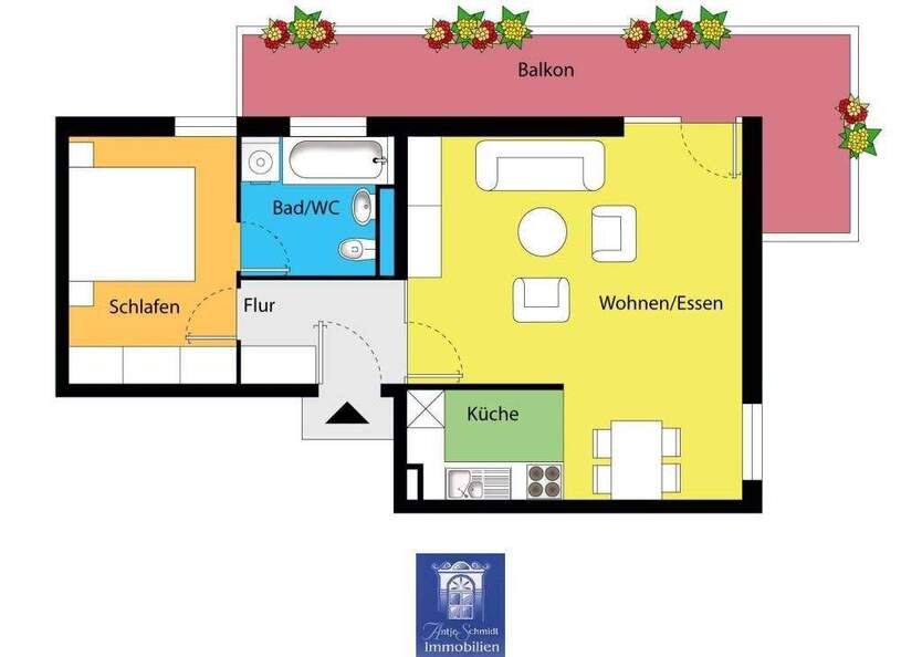 Elbnah, Wohnen im Grünen - mit Balkon und Sonnenfeeling! 2 zimmer