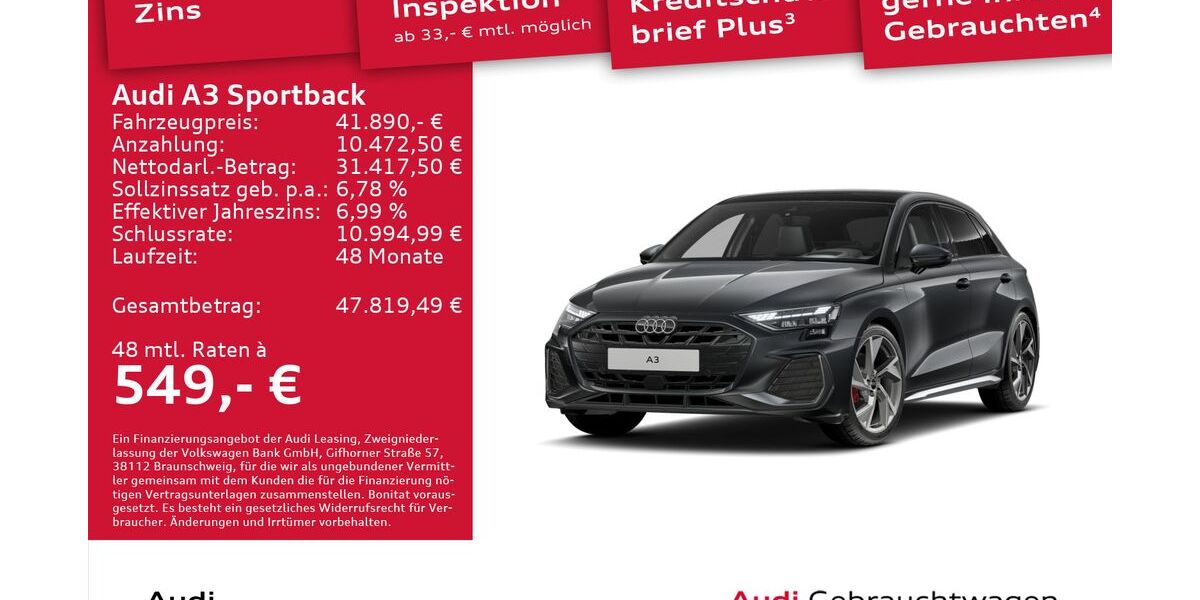 Audi A3 15.957 km 41.450 &euro; Dresden 01067