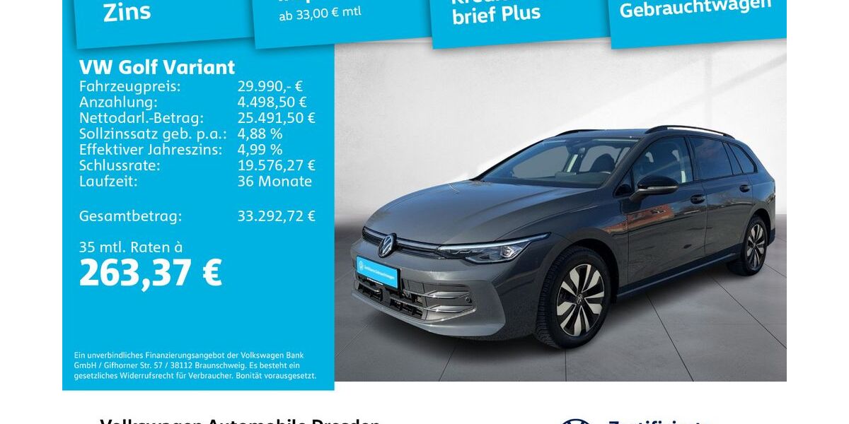 VW Golf 15.391 km 28.490 &euro; Dresden 01067