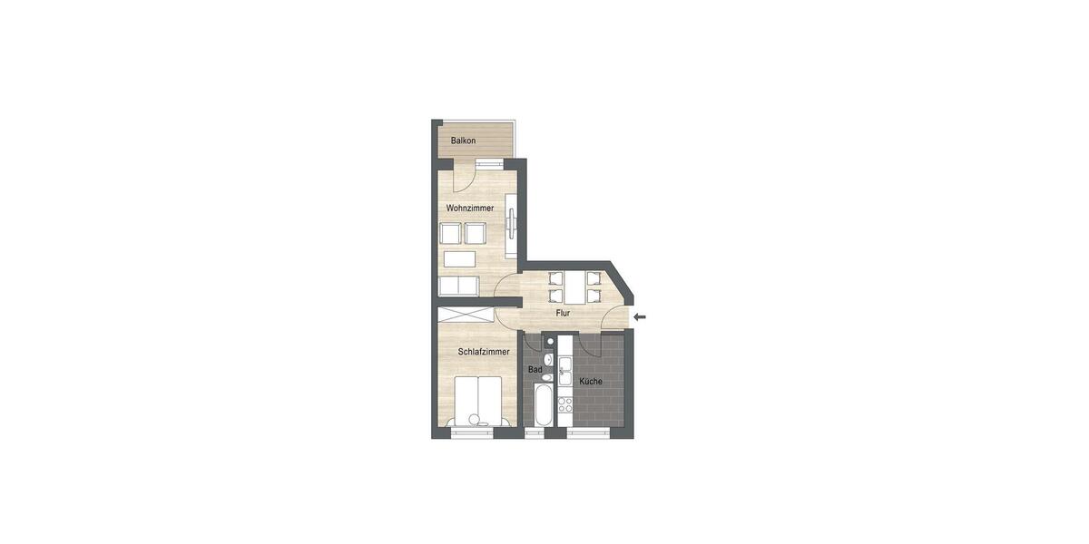 Etagenwohnung Dresden Blasewitz - 2 Zimmer, 60 m&sup2;, 799&euro; | Angebot:24767995