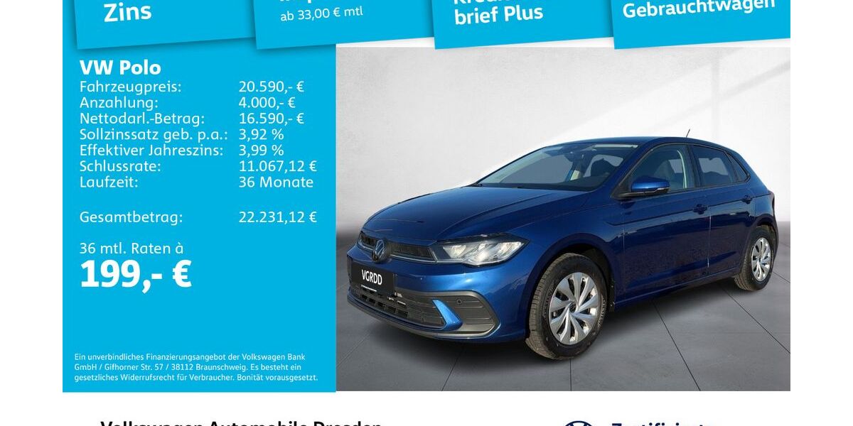 VW Polo 18.248 km 18.490 &euro; Dresden 01169