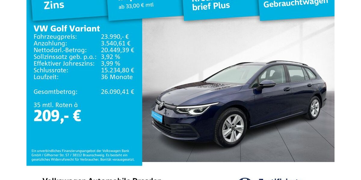 VW Golf 24.995 km 22.990 &euro; Dresden 01067