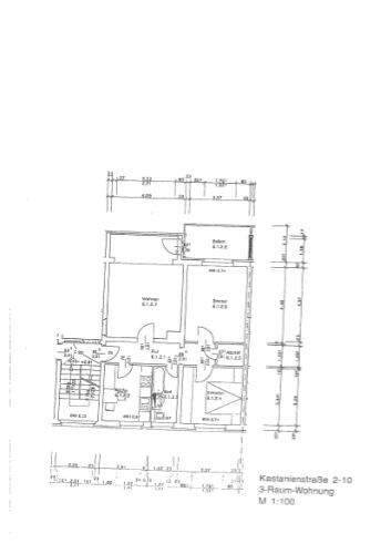 Etagenwohnung Dresden Leuben - 3 Zimmer, 73 m&sup2;, 734&euro; | Angebot:25834712
