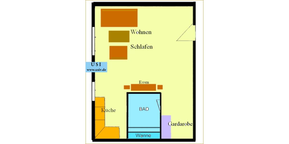 Hochparterre Dresden Schönfeld-Weißig - 1 Zimmer, 35 m&sup2;, 338&euro; | Angebot:25363713
