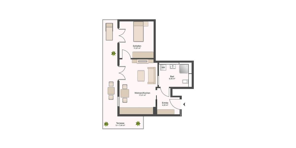 Etagenwohnung Dresden Blasewitz - 2 Zimmer, 46 m&sup2;, 260.000&euro; | Angebot:25997551