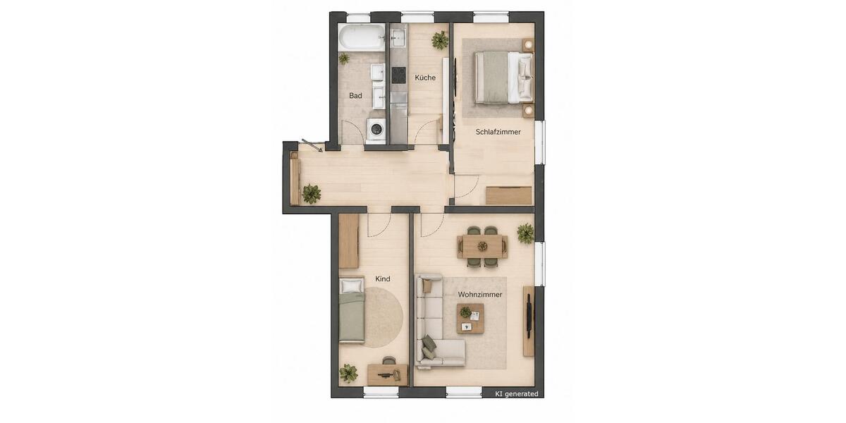 Etagenwohnung Dresden Prohlis - 3 Zimmer, 71 m&sup2;, 539&euro; | Angebot:26367403