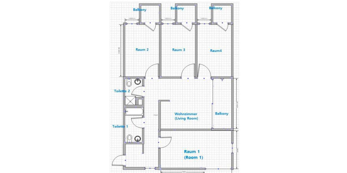 Etagenwohnung Dresden Neustadt - 4 Zimmer, 99 m&sup2;, 1.433&euro; | Angebot:26297238