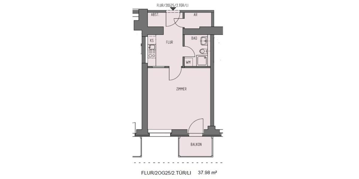 Etagenwohnung Freital - 1 Zimmer, 38 m&sup2;, 320&euro; | Angebot:24628056
