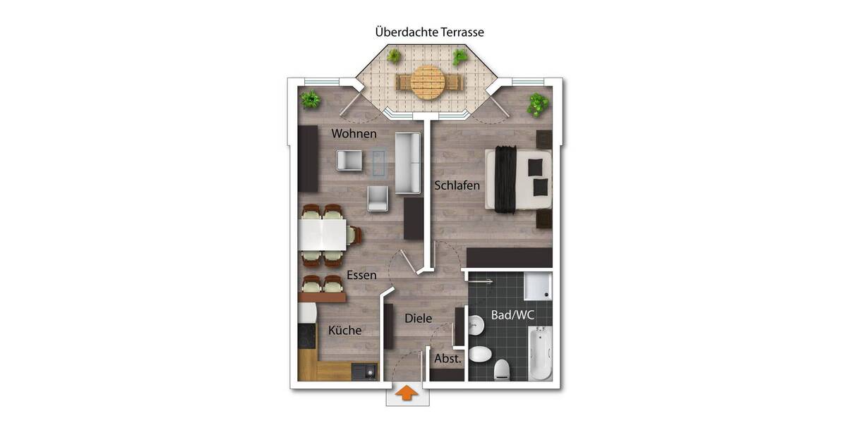 Etagenwohnung Freital - 2 Zimmer, 61 m&sup2;, 129.000&euro; | Angebot:25708324