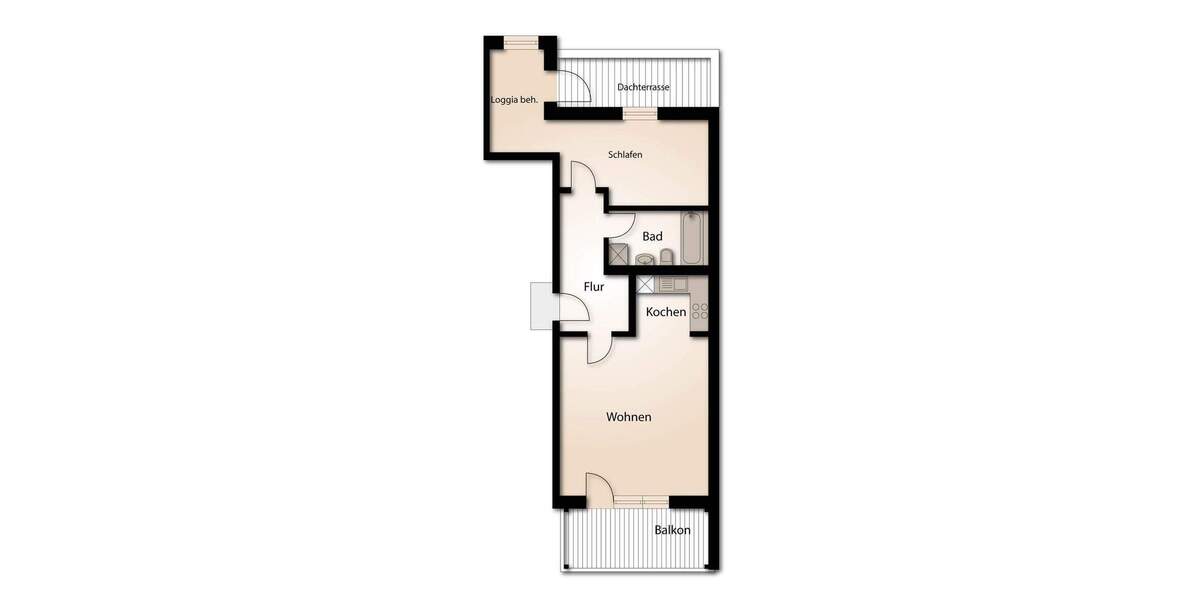 Etagenwohnung Dresden / Plauen Südvorstadt-West - 2 Zimmer, 78 m&sup2;, 530.000&euro; | Angebot:25802987