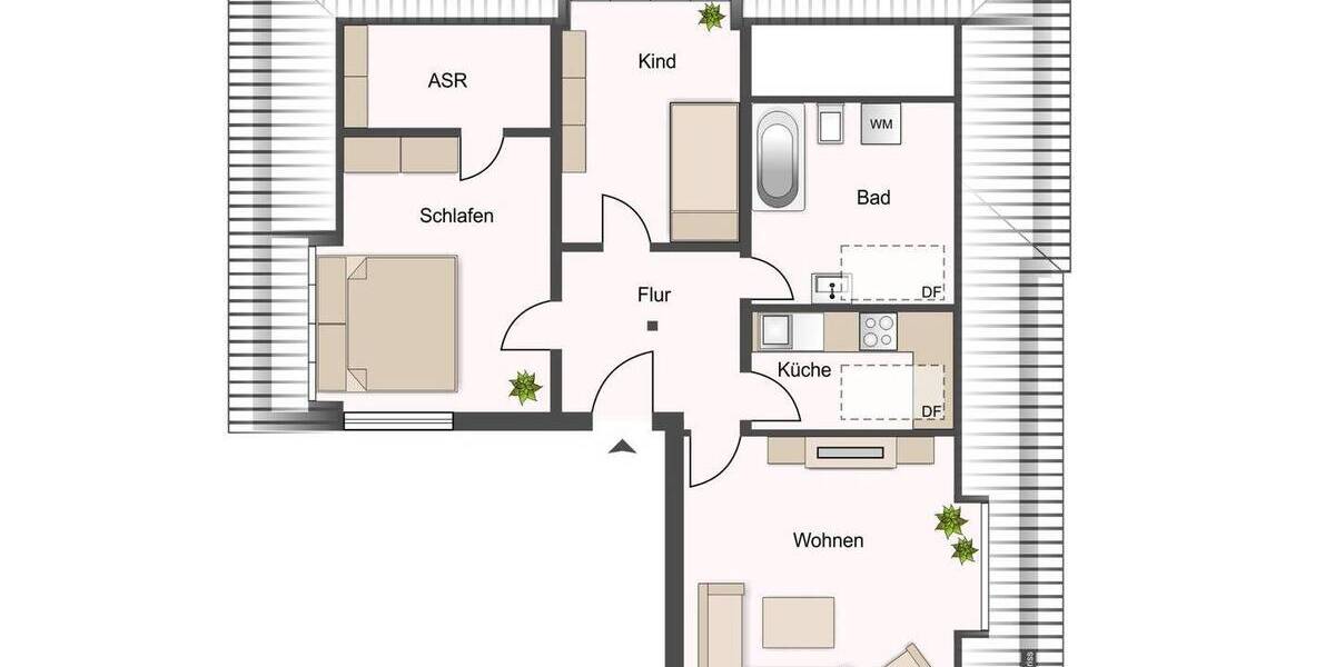Etagenwohnung Radebeul - 2 Zimmer, 60 m&sup2;, 150.000&euro; | Angebot:26806650
