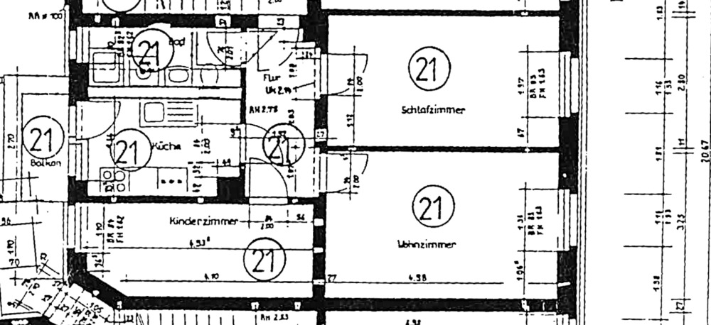 Etagenwohnung Dresden Pieschen-Süd - 3 Zimmer, 59 m&sup2;, 125.000&euro; | Angebot:25984950