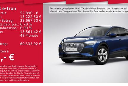 Audi Q4 e-tron 3.860 km 52.490 € Dresden 01067