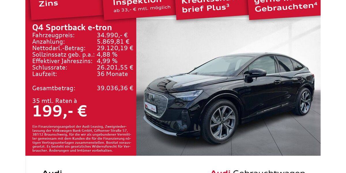 Audi Q4 e-tron 53.397 km 34.990 &euro; Dresden 01067