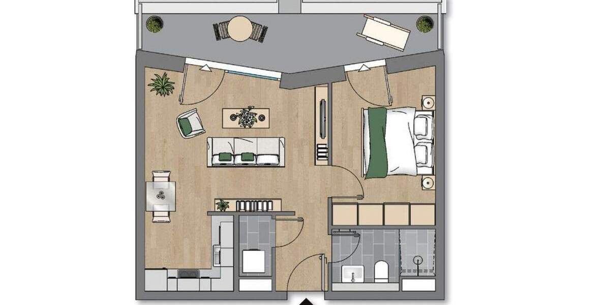 Etagenwohnung Dresden Wilsdruffer Vorstadt/Seevorstadt-West - 2 Zimmer, 48 m&sup2;, 730&euro; | Angebot:25216689