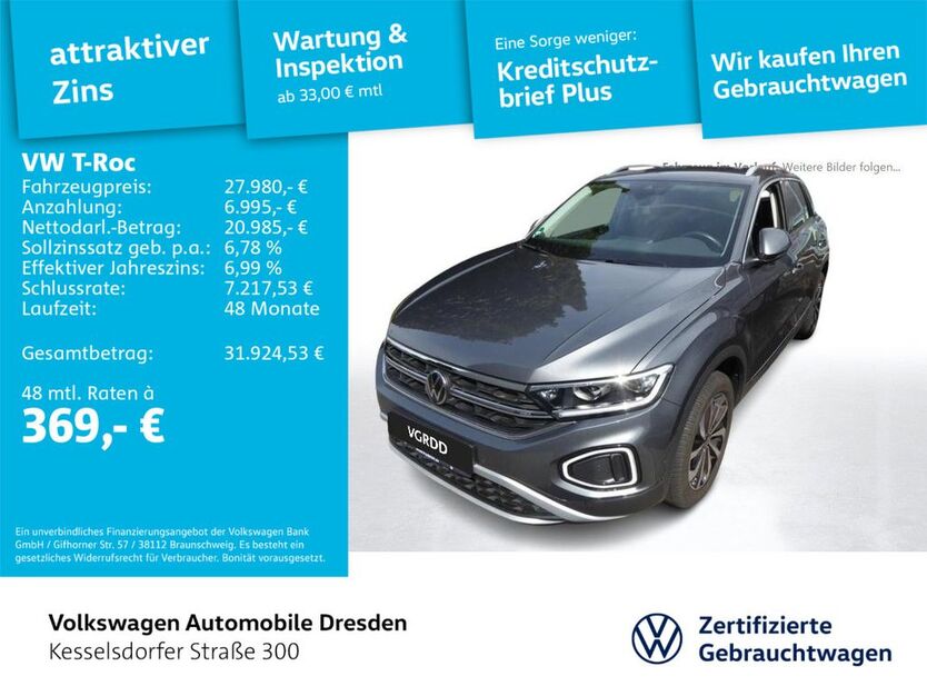 VW T-Roc 9.470 km 27.980 € Dresden 01169