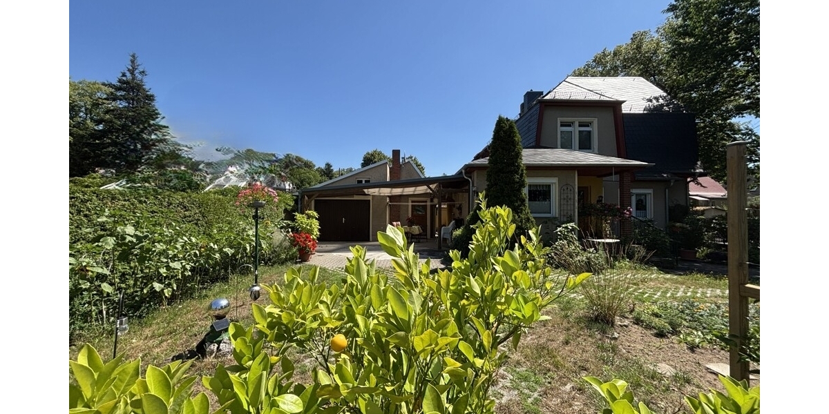 Grünes Paradies für Groß und Klein: Großzügige Doppelhaushälfte in absolut ruhiger Idylle - Doppelhaushälfte Weinböhla | Angebot:27022913