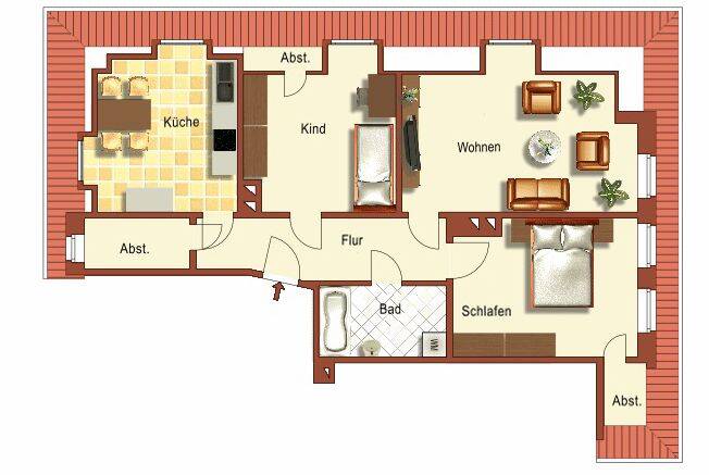 Etagenwohnung Dresden Löbtau-Nord - 3 Zimmer, 78 m&sup2;, 165.000&euro; | Angebot:25741599