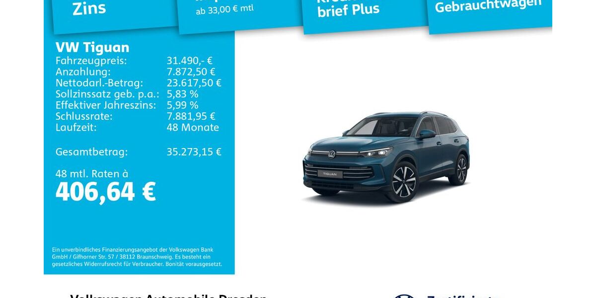 VW Tiguan 112.869 km 31.490 &euro; Dresden 01067