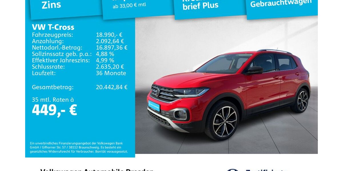 VW T-Cross 30.572 km 18.990 &euro; Dresden 01067