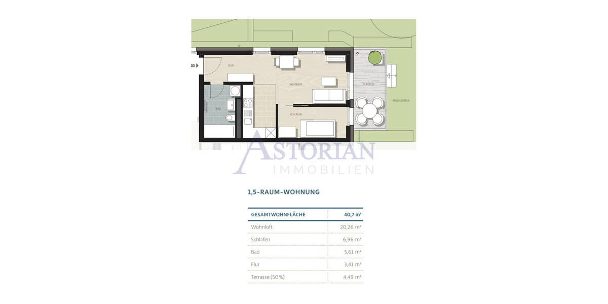 Etagenwohnung Dresden Cotta - 1 Zimmer, 40 m&sup2;, 239.000&euro; | Angebot:26515076