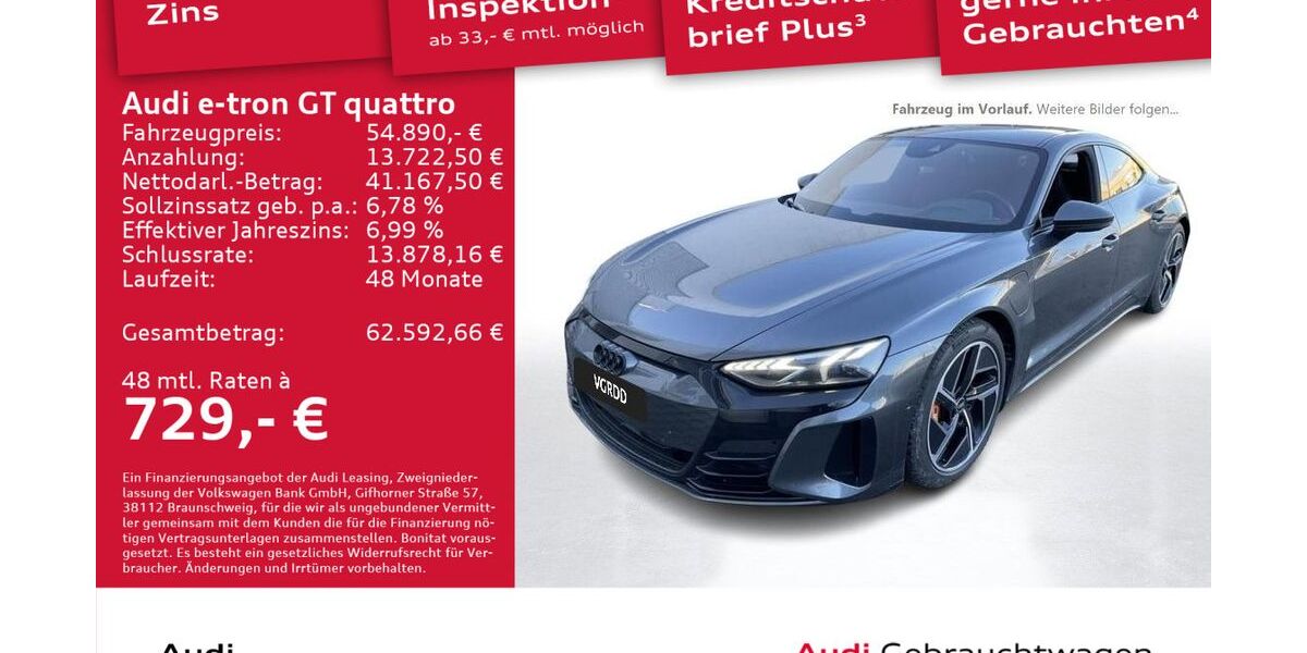 Audi e-tron GT 74.629 km 54.890 &euro; Dresden 01067