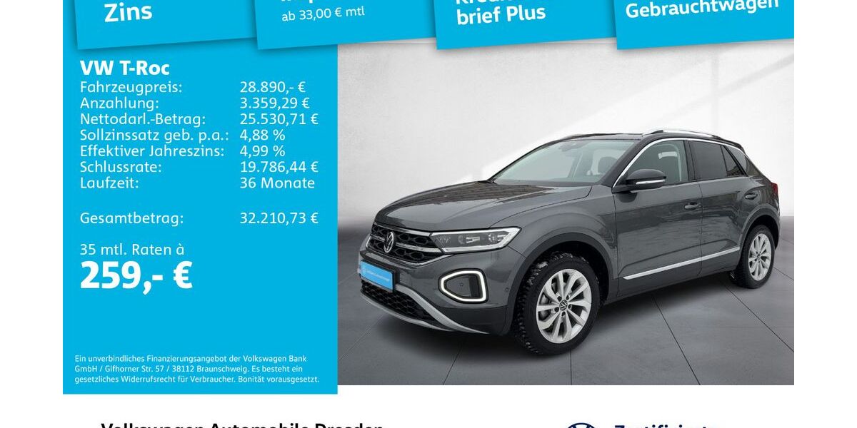 VW T-Roc 11.956 km 28.890 &euro; Dresden 01067