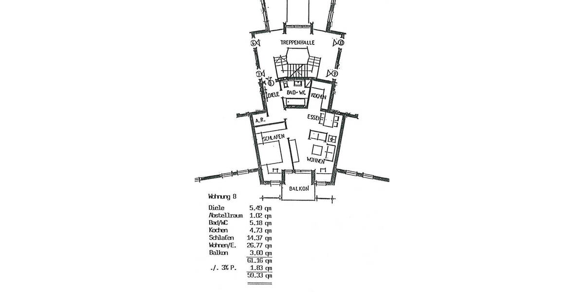 Etagenwohnung Kesselsdorf Kesselsdorf - 2 Zimmer, 59 m&sup2;, 147.000&euro; | Angebot:26249432