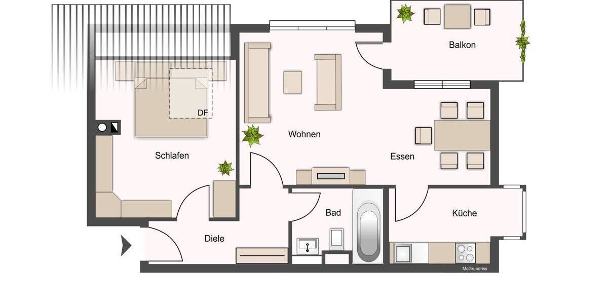 Etagenwohnung Dresden Weißig - 2 Zimmer, 52 m&sup2;, 120.000&euro; | Angebot:26204752