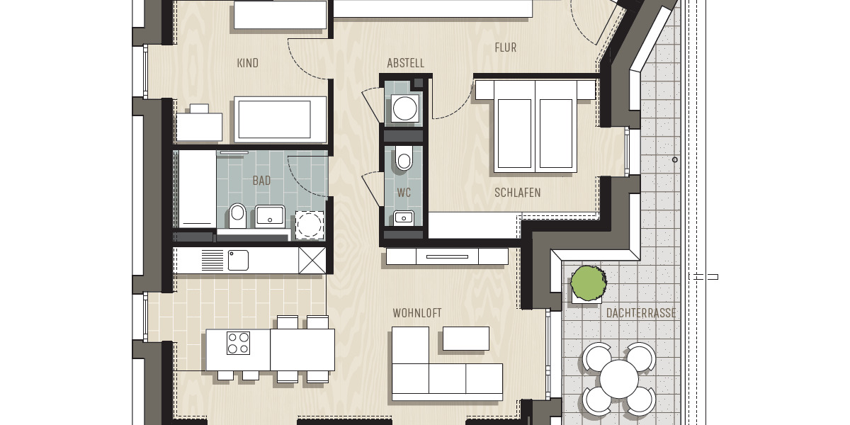 Etagenwohnung Dresden Cotta - 3 Zimmer, 84 m&sup2;, 410.400&euro; | Angebot:25749406