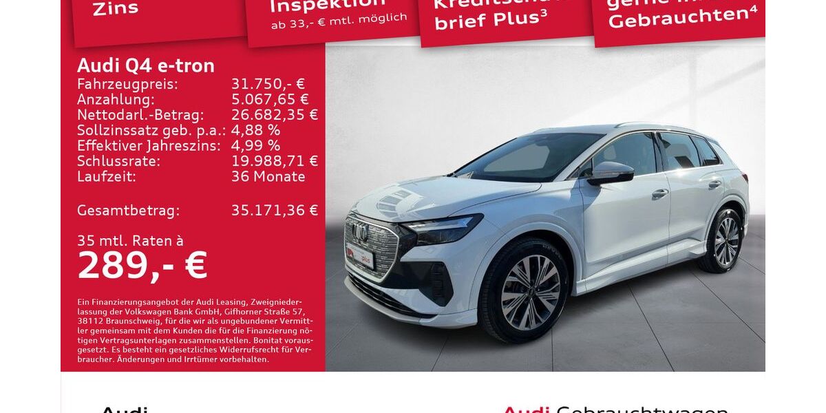 Audi Q4 e-tron 48.036 km 31.750 &euro; Dresden 01067