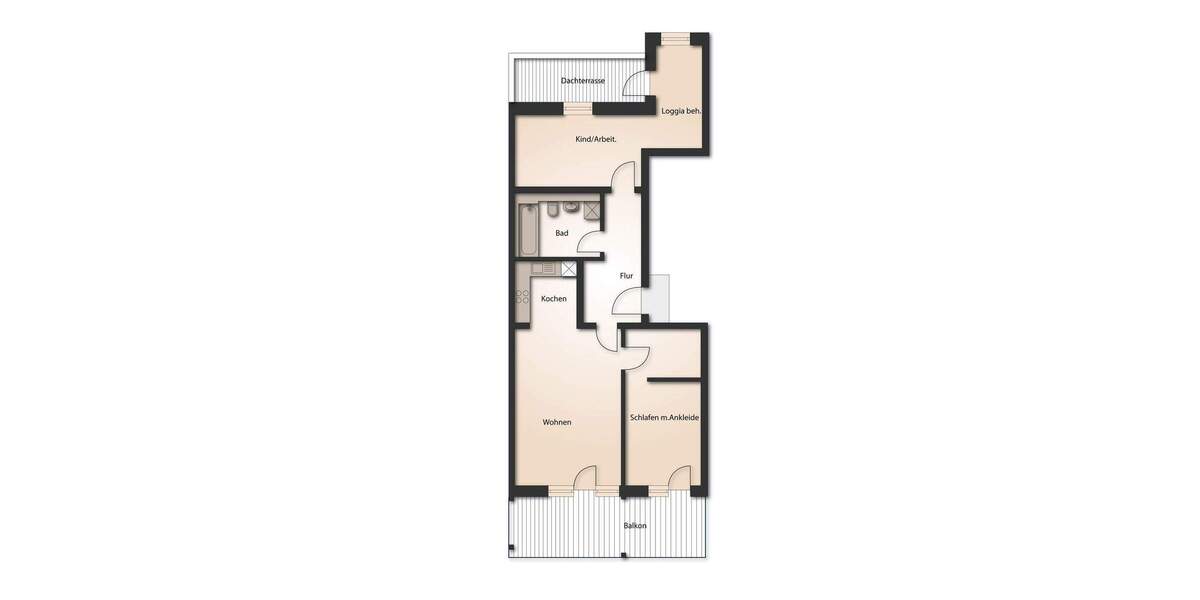 Etagenwohnung Dresden / Plauen Südvorstadt-West - 3 Zimmer, 93 m&sup2;, 680.000&euro; | Angebot:25708331