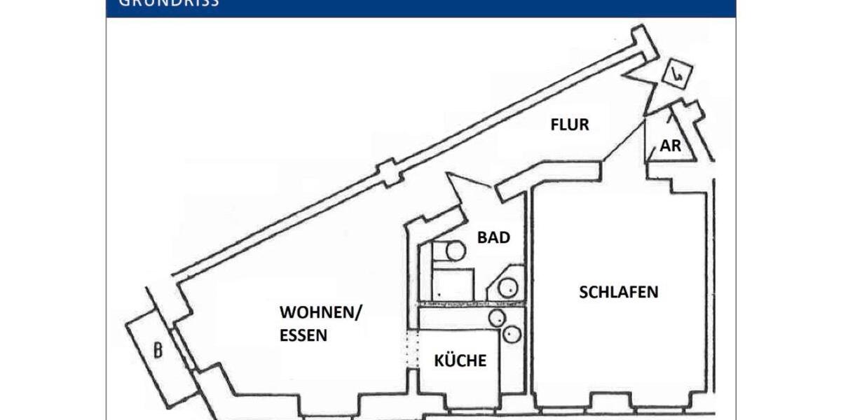 Etagenwohnung Dresden Neustadt - 2 Zimmer, 50 m&sup2;, 525&euro; | Angebot:26442014