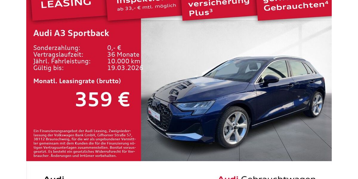 Audi A3 3.631 km 32.890 &euro; Dresden 01067
