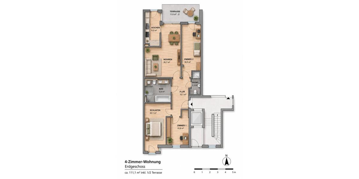 Erdgeschoßwohnung Dresden Altstadt - 4 Zimmer, 112 m&sup2;, 679.000&euro; | Angebot:27259015