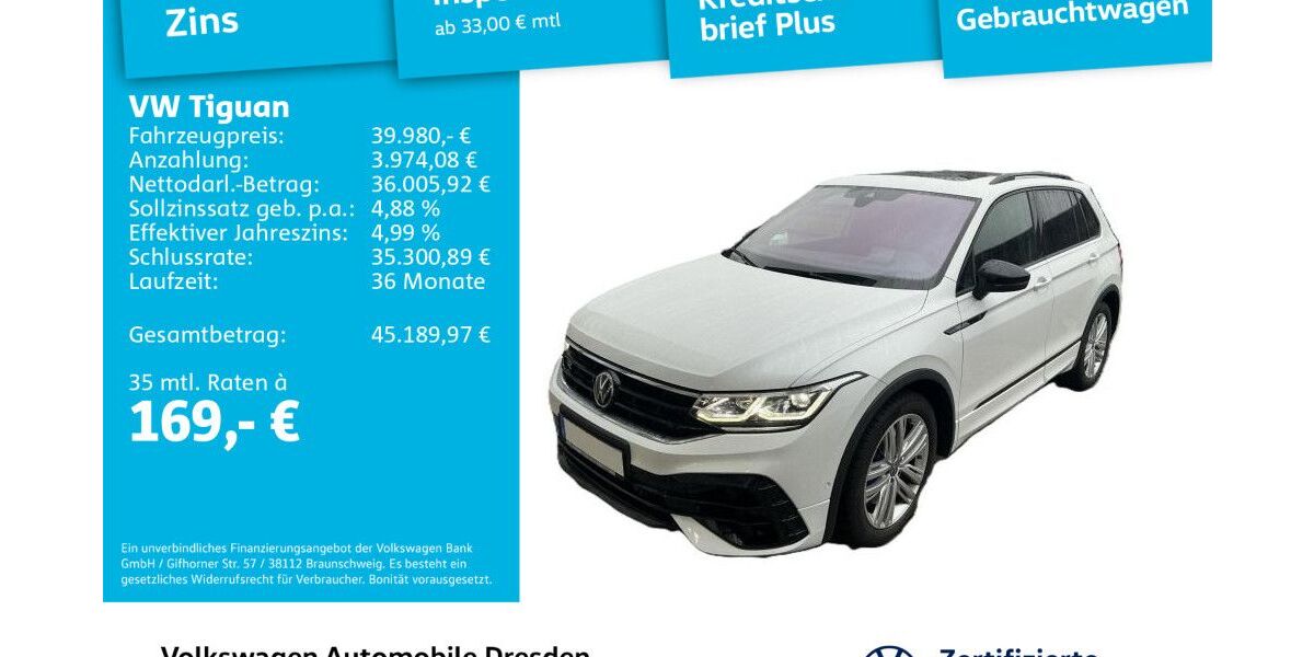 VW Tiguan 89.675 km 38.890 &euro; Dresden 01169