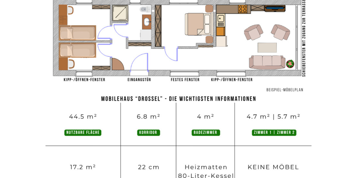 Einfamilienhaus Dresden Klotzsche - 2 Zimmer, 45 m&sup2;, 50.500&euro; | Angebot:25887816