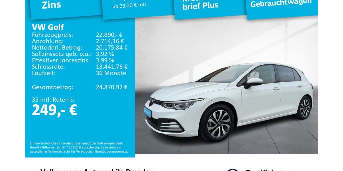 VW Golf 52.392 km 21.890 &euro; Dresden 01067