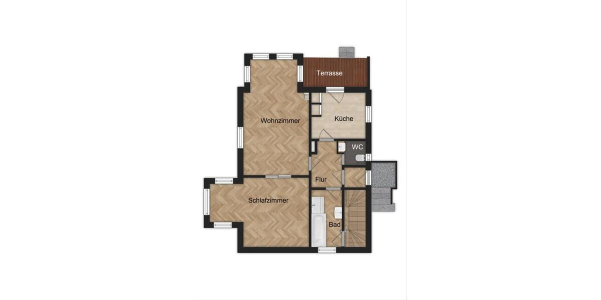 Erdgeschoßwohnung Radebeul - 2 Zimmer, 74 m&sup2;, 740&euro; | Angebot:25255003