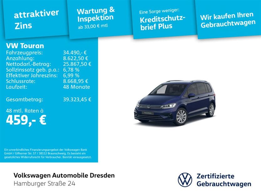 VW Touran 26.685 km 34.490 € Dresden 01067