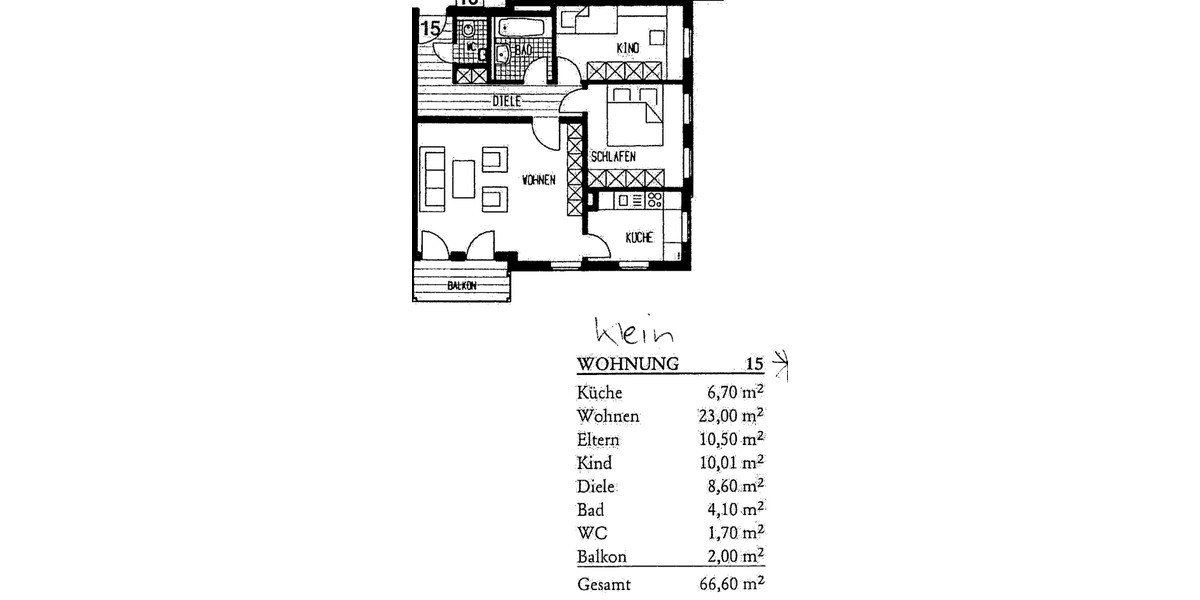 Etagenwohnung Dresden Cotta - 3 Zimmer, 66 m&sup2;, 189.000&euro; | Angebot:25864131